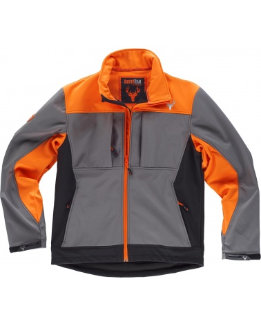 Comprar Chaqueta de caza impermeable S8225 (Calcetines de regalo) Gris+Caza+Naranja A.V.+Negro online bataro delante