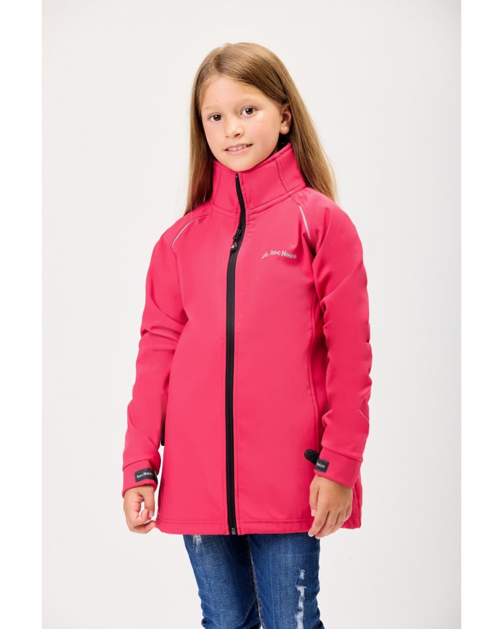 Chaqueta softshell de abrigo para niña color rosa