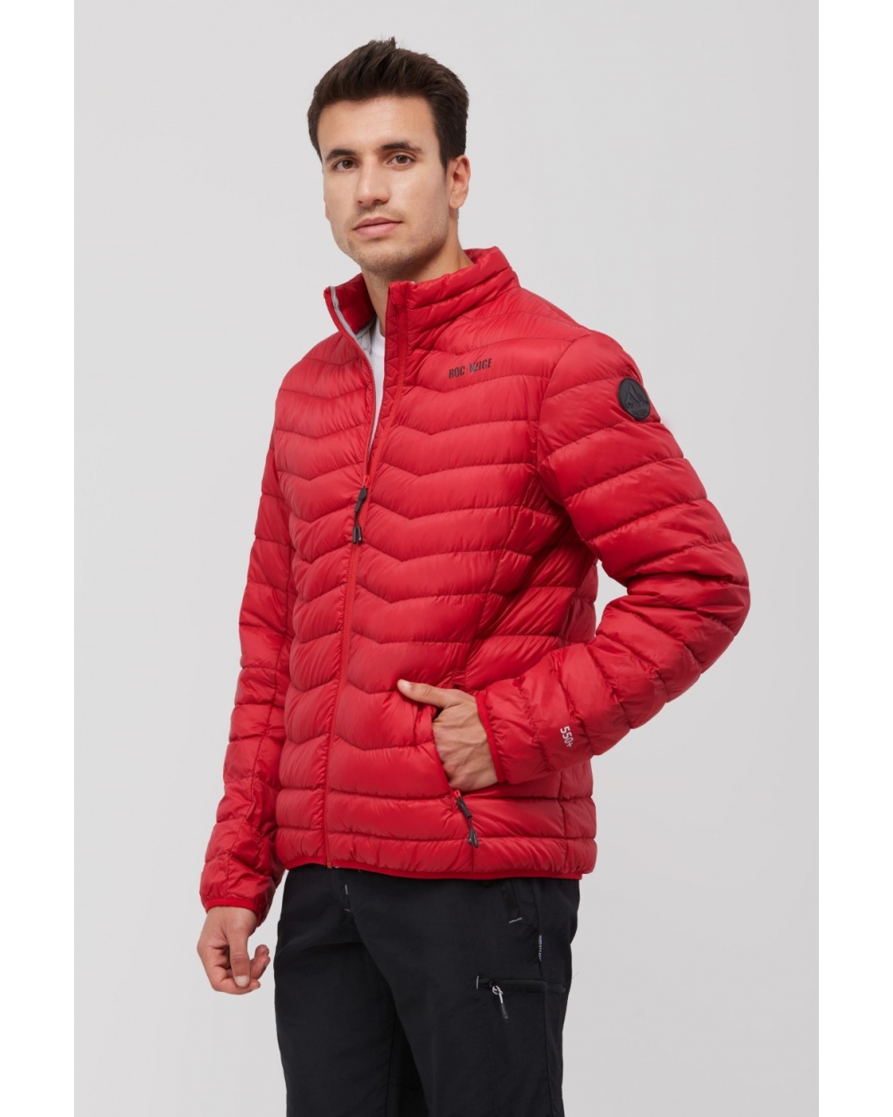 Roc neige LEXU cazadora plumas roja para hombre