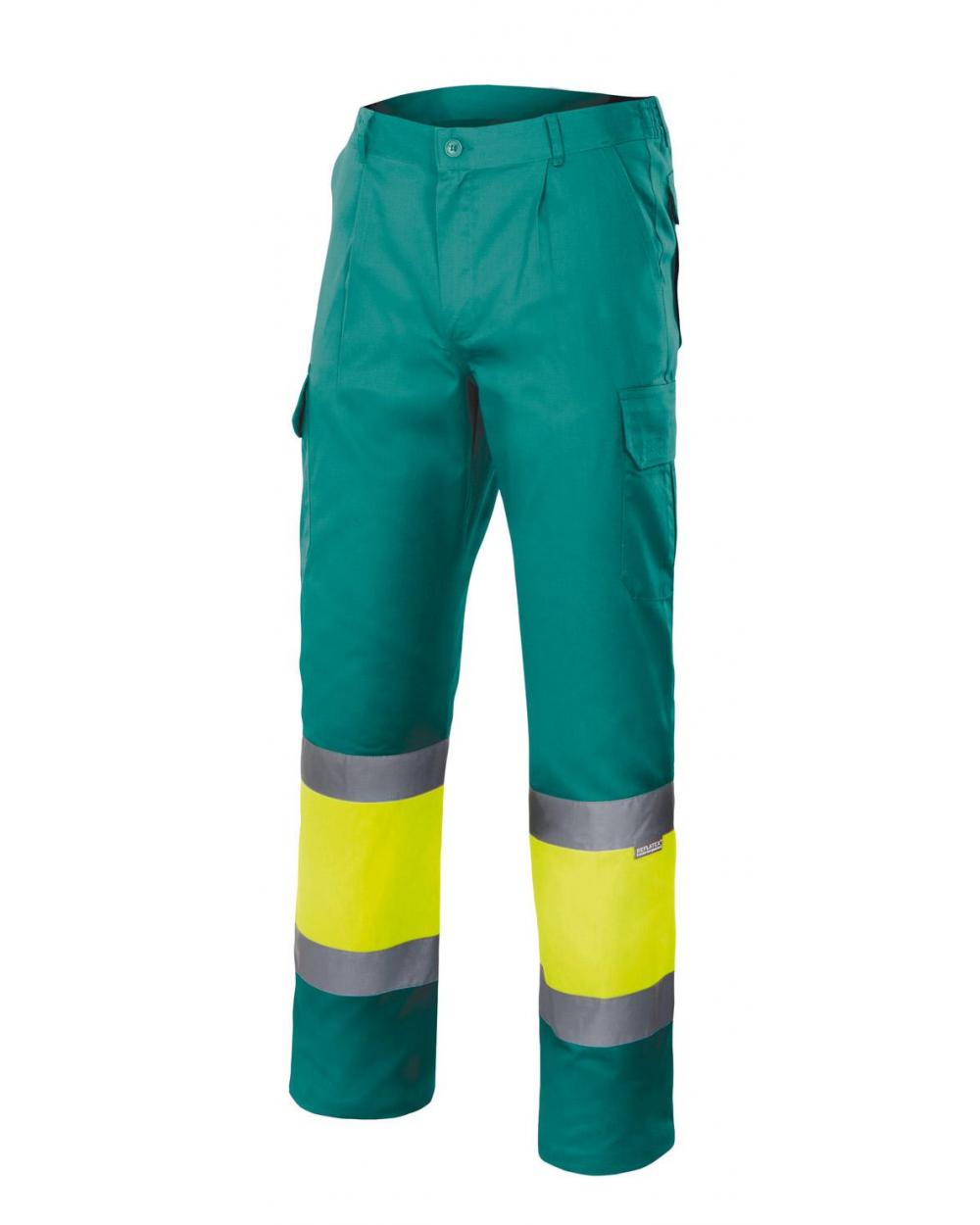 Comprar Pantalón laboral de invierno alta visibilidad serie 156 online barato Sup Ver/Inf Ama