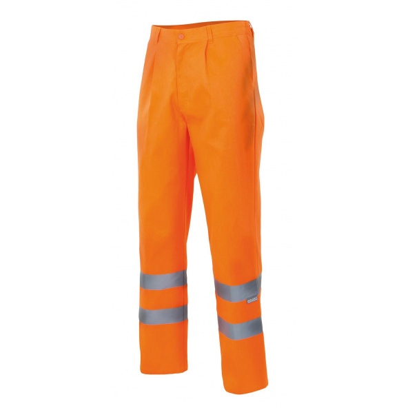 Comprar Pantalón de trabajo de invierno y alta visibilidad serie f160 online barato Naranja Fluor