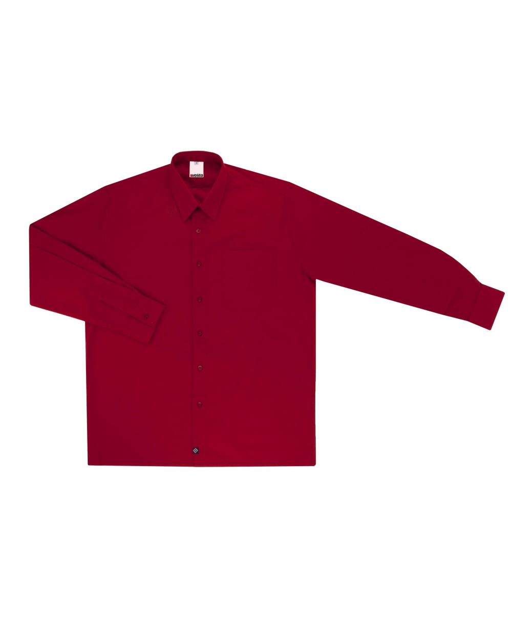 Comprar Camisa manga larga un bolsillo serie 529 online barato Rojo